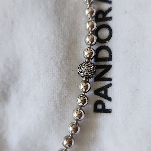 Pandora Silver Beaded Necklace - Picture 2 of 6